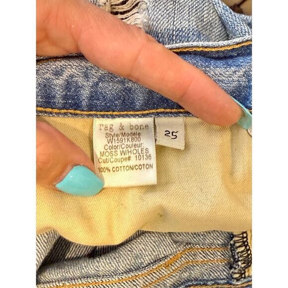 Rag & Bone Boyfriend Moss Relaxed Fit Jeans Women’s Size 25 - Picture 6 of 12